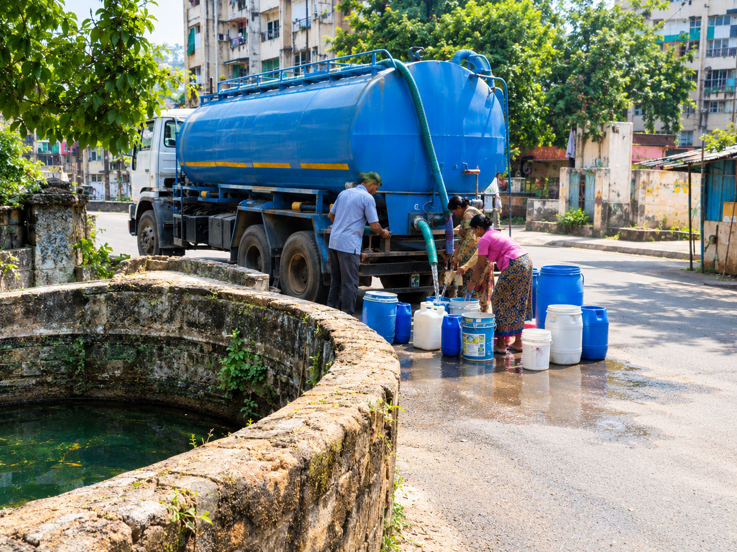 Mumbai Water Supply: BMC Plans Well Revival and Online Tanker Booking App